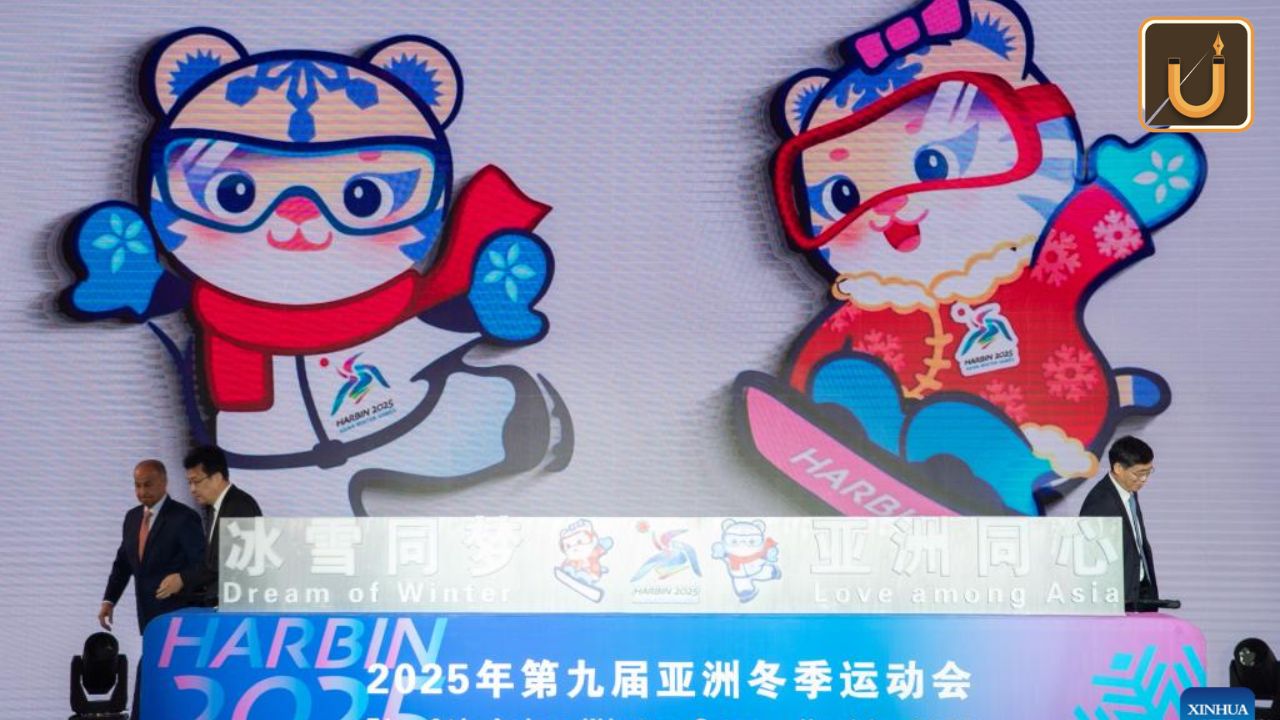 Usthadian Academy / Unveiling The Essence Of The 9th Asian Winter Games: Slogan, Emblem, And Mascots | 13 jan 2024 Usthadian Academy / Unveiling The Essence Of The 9th Asian Winter Games: Slogan, Emblem, And Mascots